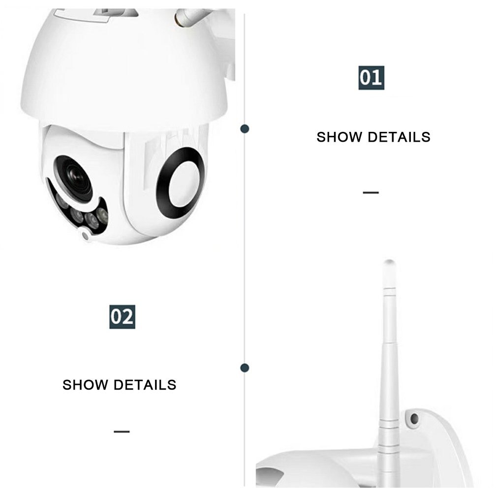 1080P High Definition Cctv Ip Camera Waterdichte Outdoor Wifi Security Camera Draadloze Ir 4Leds Lichten Camera