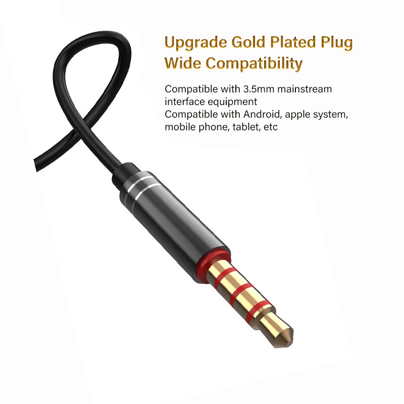 Słuchawki przewodowe słuchawki snu sportowy zestaw słuchawkowy 1.2M anty-hałjak łagodna robić snu w uchu radio z głębokim basem słuchawki douszne z mikrofonem