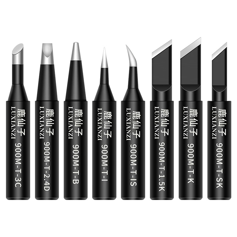 Luxianzi 900M Serie Solderen Tip Universele Loodvrij Soldeerbout Tips Voor 936 Soldeerstation Koper Zwart Lassen tips