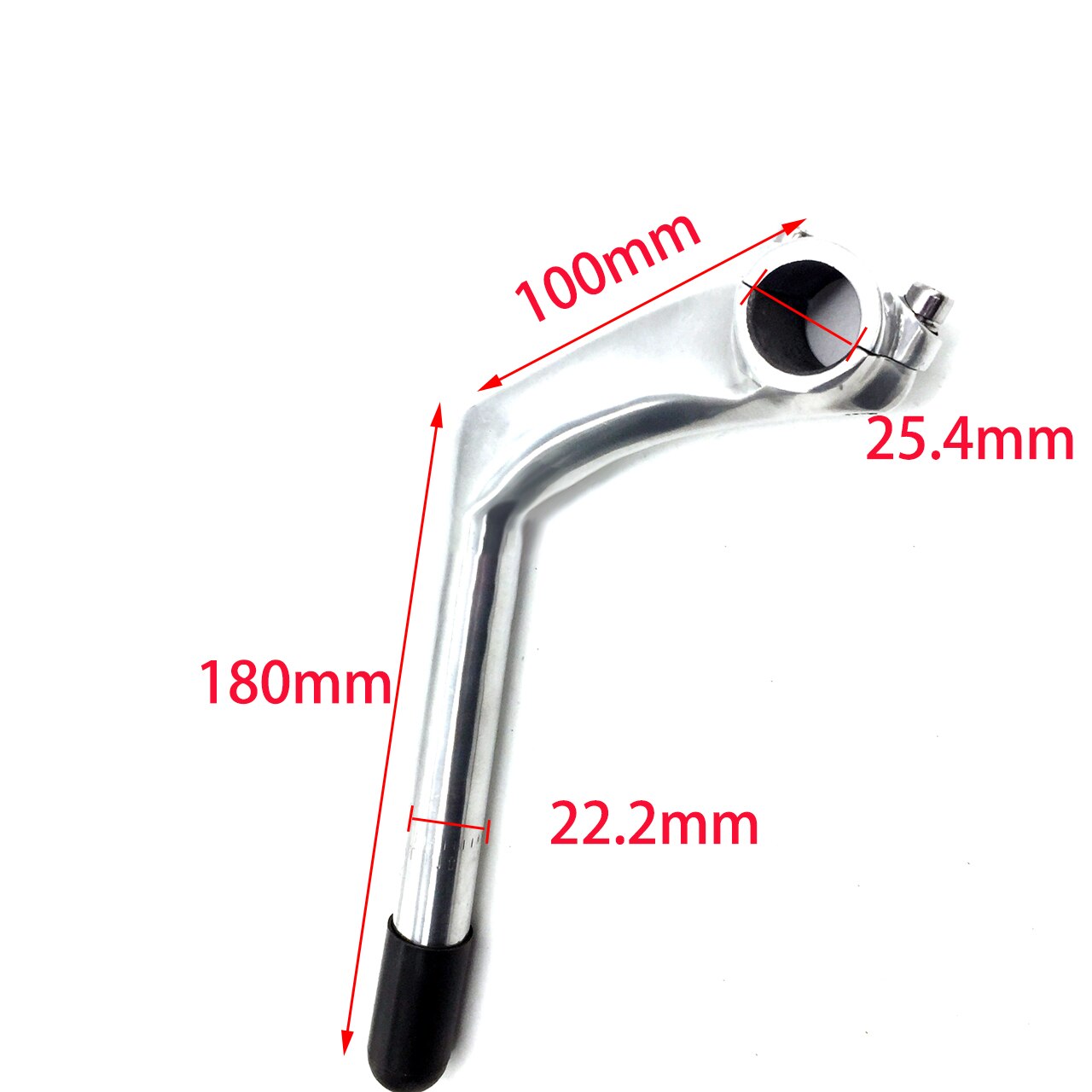 Attacco manubrio per bicicletta attacco manubrio da donna in lega di alluminio design oca 100mm * 25.4mm * 22.2mm * 180L accessori per biciclette