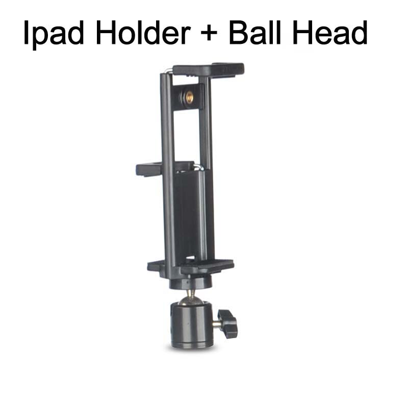 Ipad Live Holder 1/4 Mobile Phone Tablet PC Computer Photography Light double Holder Three Anchor Live Floor-Video Filming: Ipad Holder and BH