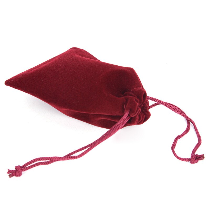 10 Pcs 7x9cm Velvet Drawstring Pouches Jewelry Christmas Bag Packing Bags