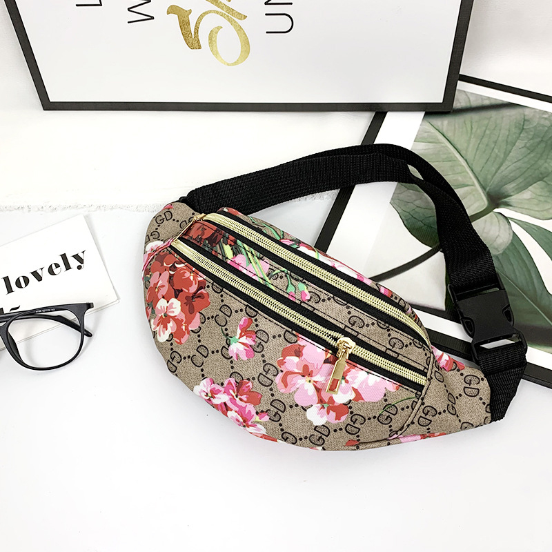 Buylor Printed Waist Pack Bags For Women Luxury Fanny Pack Travel Female Belt Bag Pouch Casual Crossbody Chest Bags