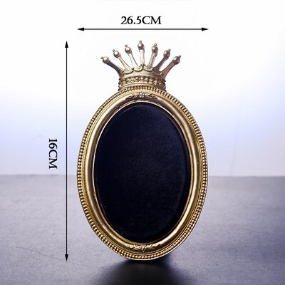 Palace royal style jewelry display stand, gold crown photo frame, earring storage rack, jewelry photography props: G