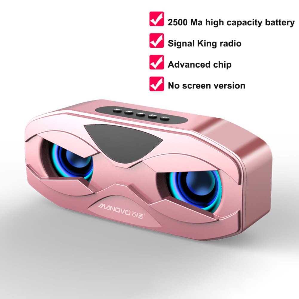 M5 Wireless Bluetooth-Compatible Speaker Subwoofer Outdoor Portable Small Radio Home Stereo HiFi Portable Audio Speaker: 01