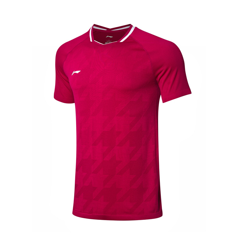 Camisetas de competición de bádminton li-ning para hombres, camisetas secas de poliéster y nailon, versión de Fans del equipo nacional, forro Li Ning, camisetas AAYP025 MTS3049