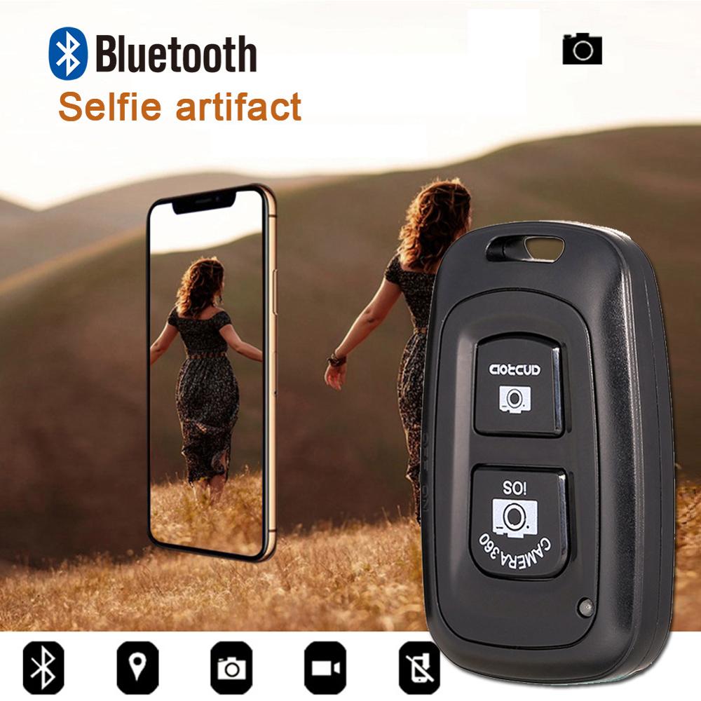 Mini Bluetooth-Compatibele Afstandsbediening Knop Draadloze Controller Zelfontspanner Camera Stok Ontspanknop Telefoon Selfie