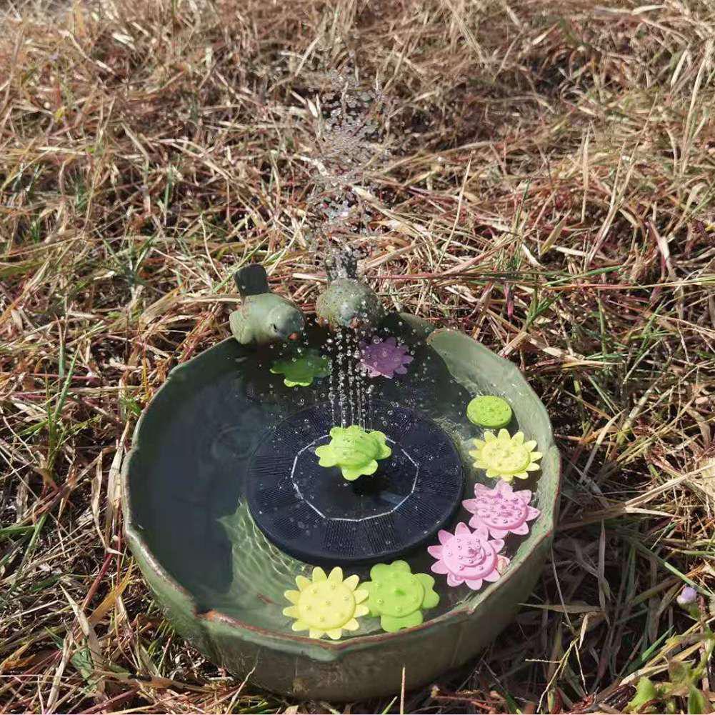 Decorative Water Fountain Flower Shape Solar Fountain for Garden Backyard Pond Outdoor Decoration