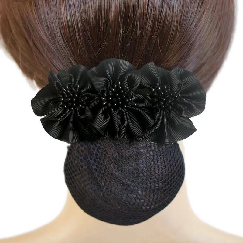 Tocado de enfermera , Red de azafata, accesorios para el cabello, Red para el cabello de Hotel, lazo coreano, accesorios para el cabello, pinza para el cabello para mujer