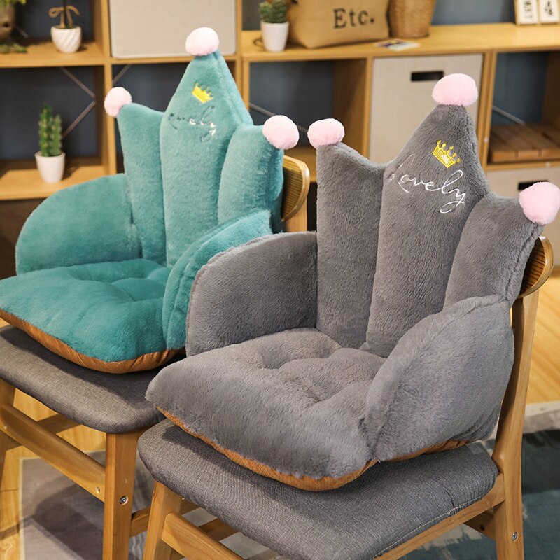 Cojín de felpa con forma de pata de gato para bebé y niño, cojín para silla de comedor, esterilla de sofá para el hogar, suelo interior, de decoración de invierno