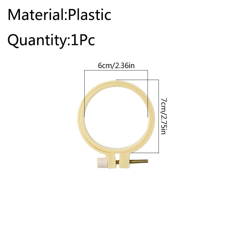 Multi-Size Plastic Embroidery Cross Stitch Hoop Embroidery Hoop Ring Frame DIY Craft Sewing Tools 1Pcs: P01