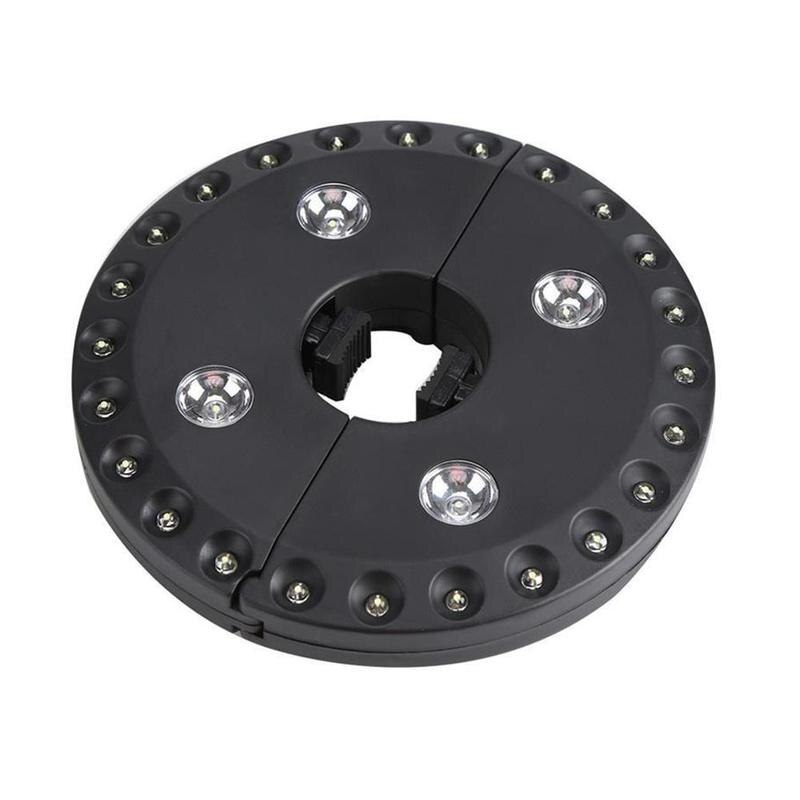 100LM 24 4LED Outdoor Wireless Patio Umbrella Pole Light Garden Portable Camping Tent Lamp Emergency Light: Black