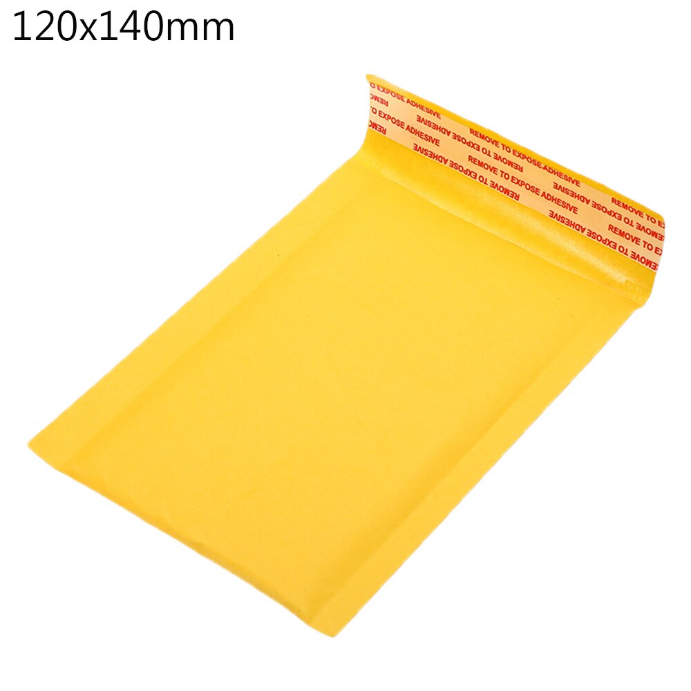 10PCS Kraft Paper Bubble Mailers Bags Padded Envelopes Bag Self Adhesive Seal Bag Courier Packaging Storage Bags: 120x140mm