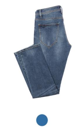 Xiaomi 90fen di alta elastico morbido, confortevole e sottile piccoli jeans diritti di formato 29-36 semplice casual pantaloni selvatici: Light color 36