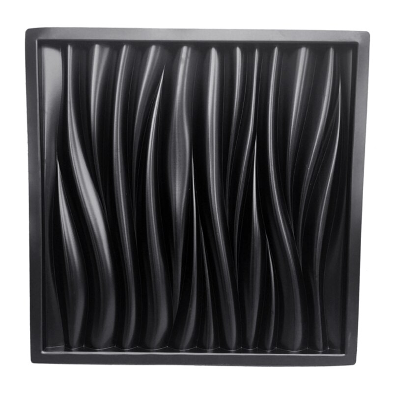 Molde de yeso y cemento para pared, pavimento con patrón de ondas, de plástico, ladrillo, piedra, azulejos, camino de jardín