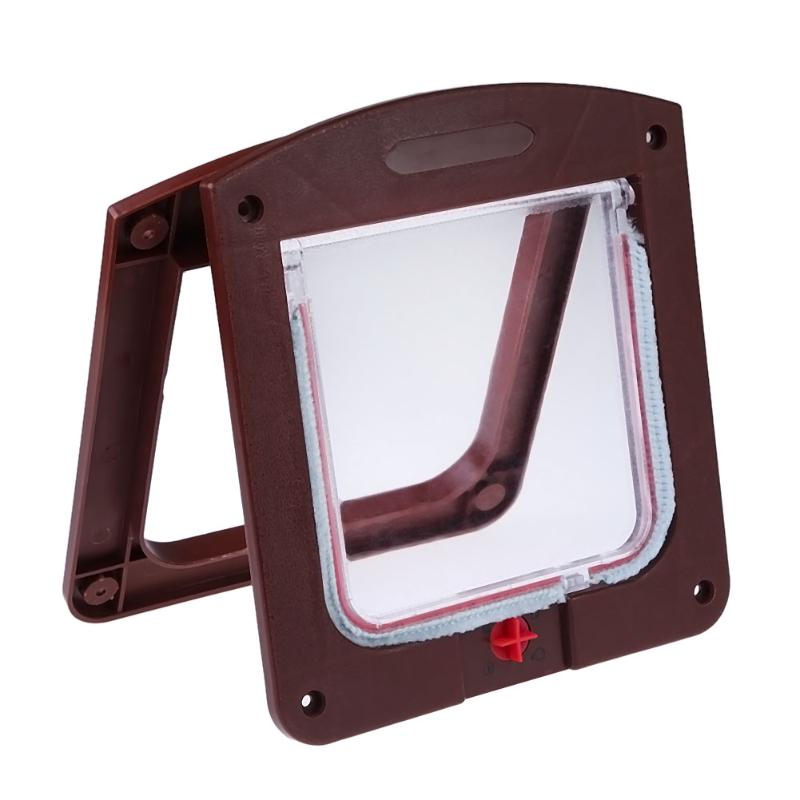 Kat Puppy Dog Gates Deur Afsluitbare Klep Deur Huisdier Veiligheidsproducten Lock Geschikt Voor Elke Muur Of Deuren wit Bruin Kleuren