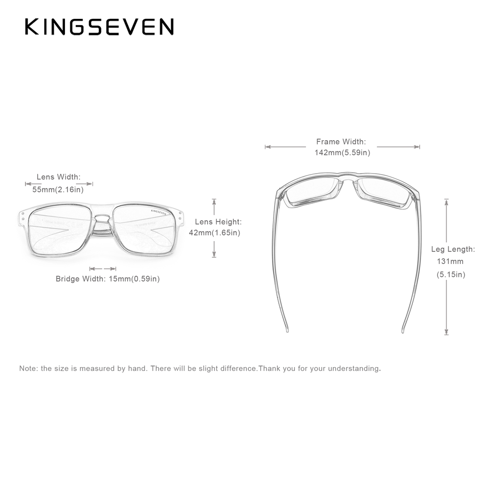 KINGSEVEN Retro TR90 Polarized Square Sunglasses Women Men Carbon Fiber Pattern Outdoor Sports Eyewear