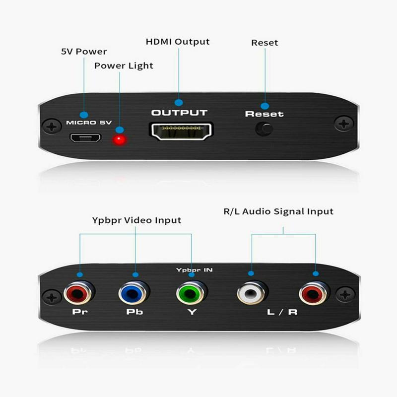 1080p ypbpr naar hdmi component converter hdmi naar ypbpr component converter 4k video audio converter voor xbox/vcr/dvd