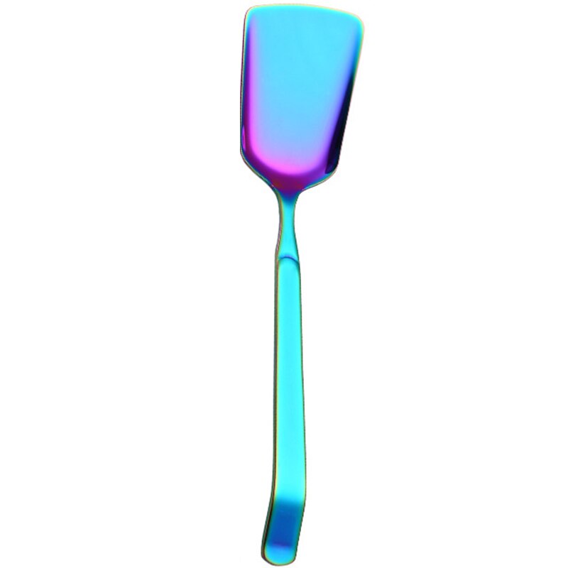 Rainbow Cookware Set Kitchen Accessories Stainless Steel Public Buffet Serving Spoons Fork Turner Colander Kitchenware: Spatula