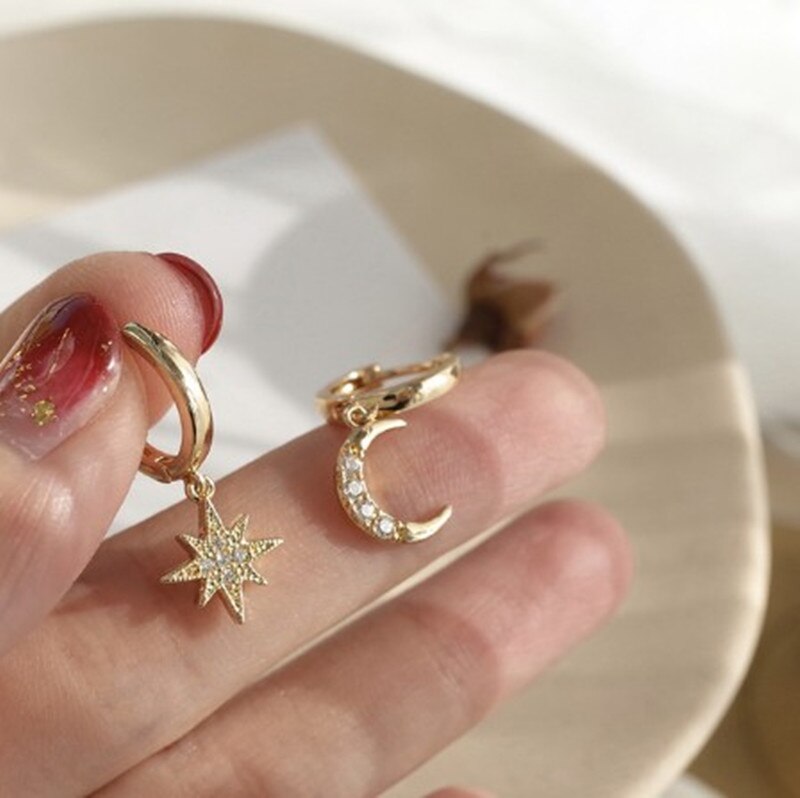 Pendientes marrones Vintage mate para mujer, aretes colgantes de Metal a la , joyería de tendencia , novedad de otoño e invierno: 55