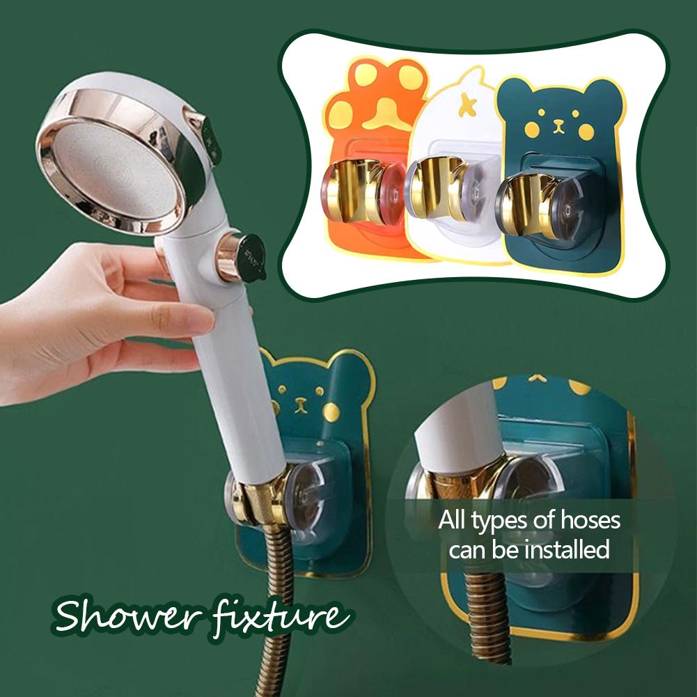 Support mural réglable à 360 ° pour pommeau de douche, pomme de douche en plastique, support de dessin animé, accessoires de douche, Y7A0