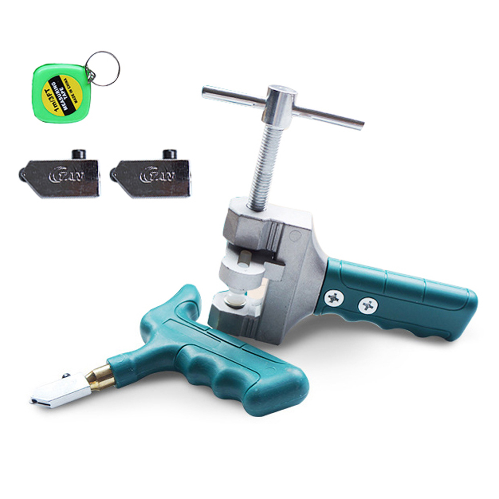 Portable Glass Tile Opener Hand-Held Large Wheel Ceramic Tile Glass Cutter Multi-function Glass Roller Cutter Tile Glass Opener: Default Title