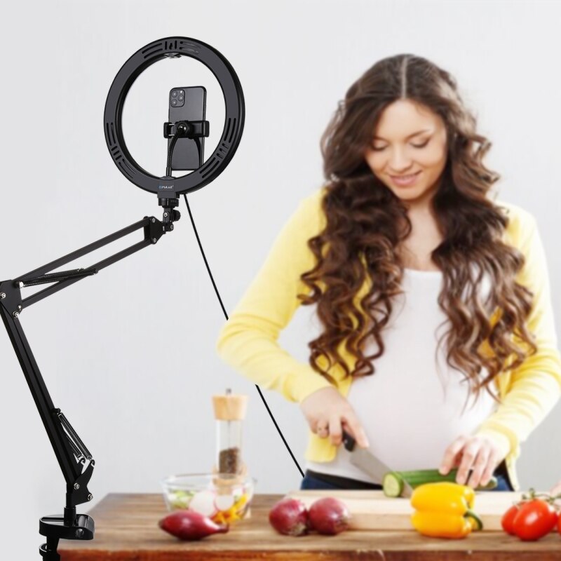 Gebogen Oppervlak Live Vullen Licht Broadcast Verfraaiing Light Usb Charger Verstelbare Helderheid Voor Indoor Outdoor Fotografie