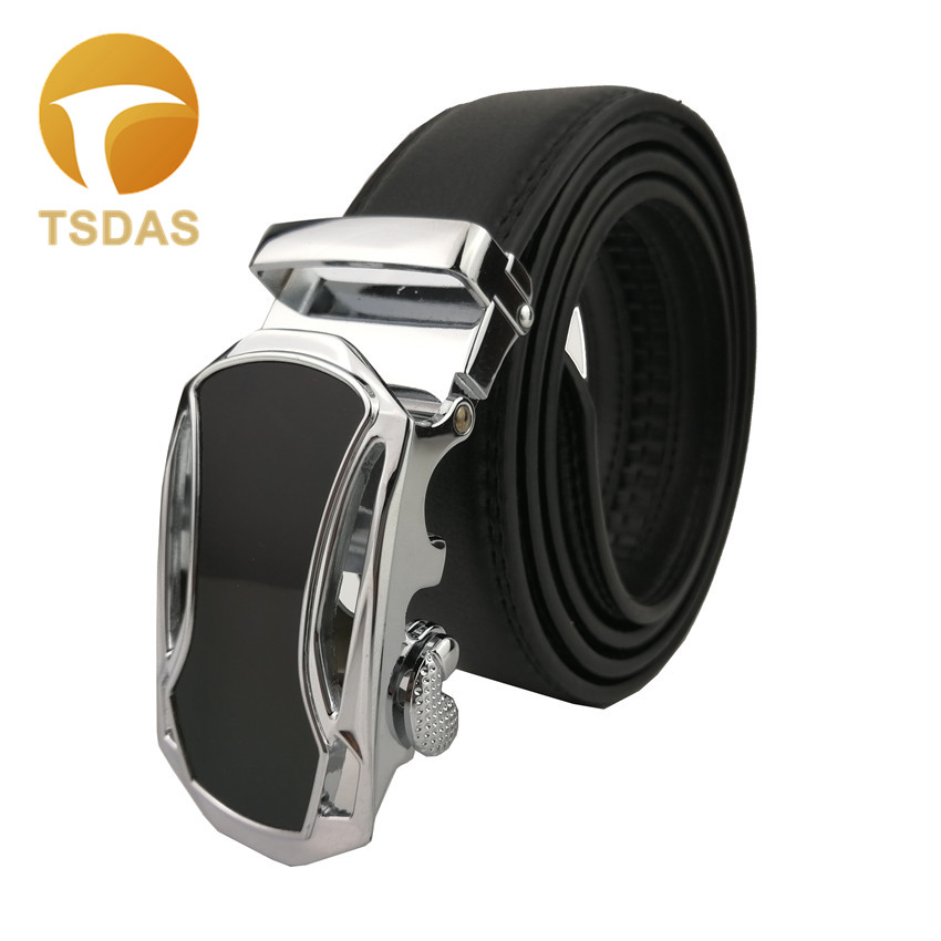 Automatische gesp voor heren leren riem zilver heren riemgesp