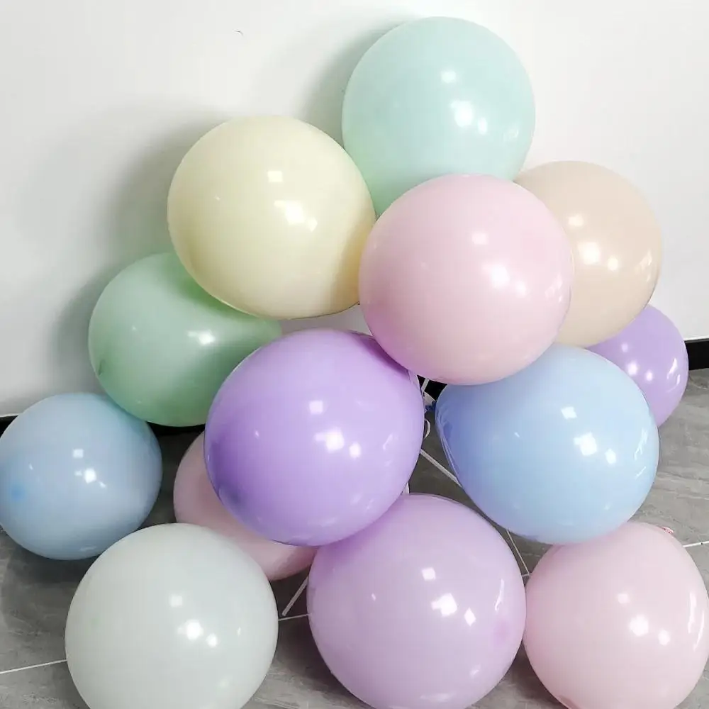 20 stuks gemengde kleuren macaron ballonnen 10 inch pastel regenboog ballonnen macaron ballonnen meerkleurige ballonnen feestdecoraties