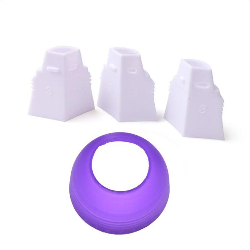 1 Pcs 3 Gaten Cake Decoratie Converter Mix 3 Kleuren Icing Piping Nozzle Converter Voor Cupcake Nozzle Converter