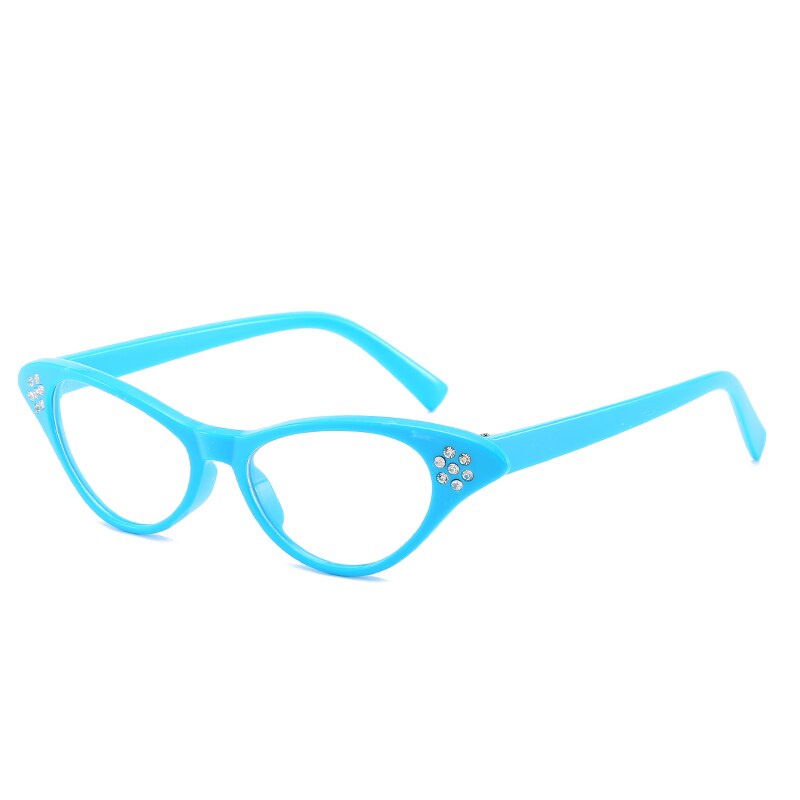 Nueva montura de gafas de ojos de gato bonitas y bonitas para mujer, gafas de para mujer, accesorios para gafas, gafas miopía con prescripción para Miopía: 13-BJ5201EYE-C4