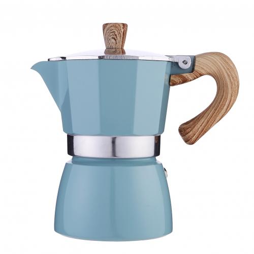Coffee Maker Pot Aluminum Mocha Espresso Percolators Pot Coffee Kettle Cafetera Espresso Percolators Stovetop Coffee Maker: Blue