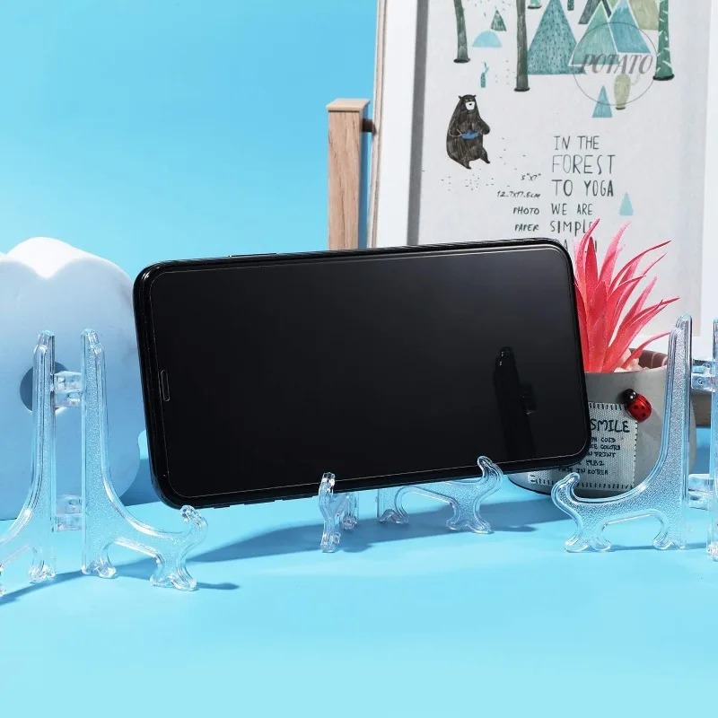 Présentoir à vaisselle Portable pliable en plastique, 20 pièces, cadre Photo, plaque, soucoupe, affichage de poterie, support de rangement à domicile