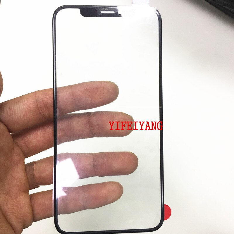 10 pcs A for iPhone 11 pro max X XS XR MAX LCD outer glass With OCA Glue LCD touch lens Replacement