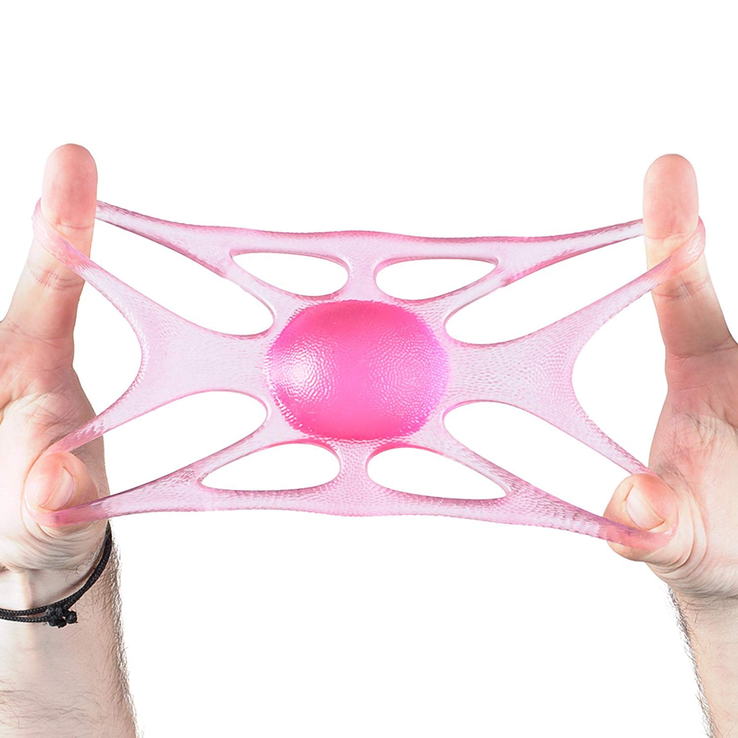 Hand Exerciser - Grip, Forearm Wrist Strengthener - Squeeze and Flex Finger Extension Trainer Therapy Stress Ball Training, Ph