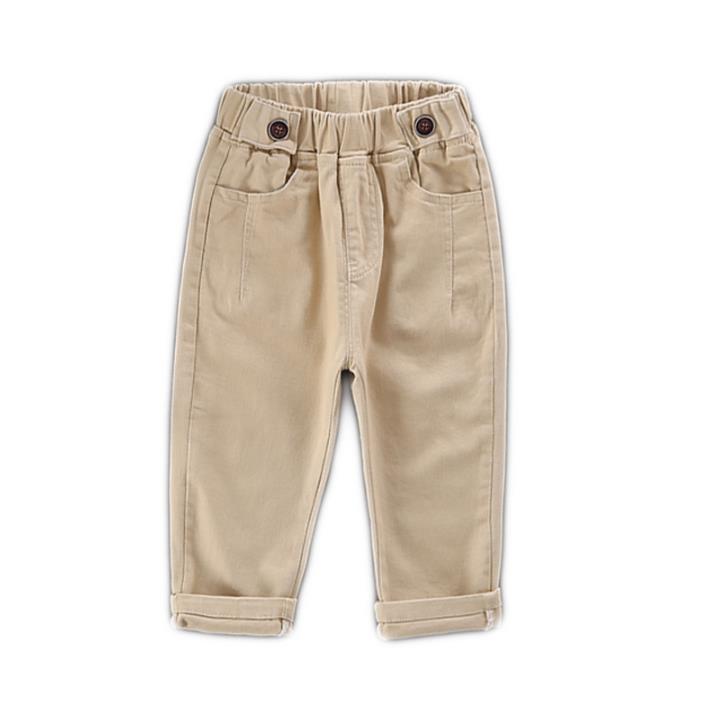 Children's trousers, children's solid color casual pants, baby loose trousers, mid-waist elastic waist, casual children's pants