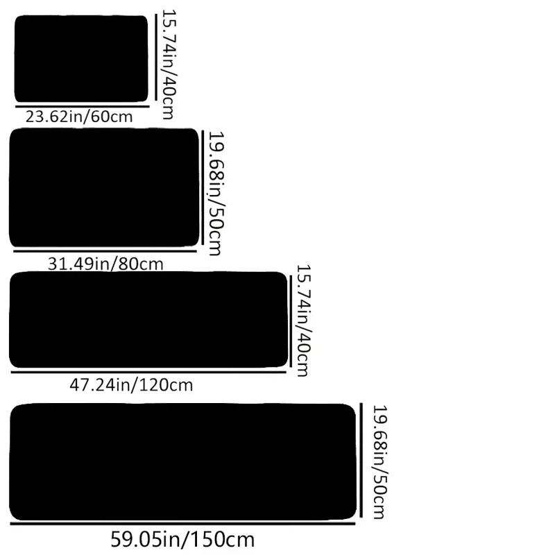 Tapete de cozinha moderno antiderrapante com letras impressas digitalmente vibrantes tapete antiderrapante para cozinha moderna decoração de casa tapete