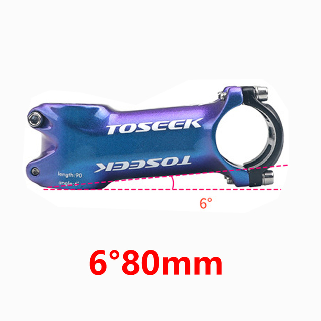 TOSEEK 3K farbwechsel Kohlenstoff Faser Fahrrad Sattelstütze Superlight MTB Rennrad Radfahren Sitz Post Teile 27.2/30.8/31,6 x350/400MM: 6 Grad 80mm