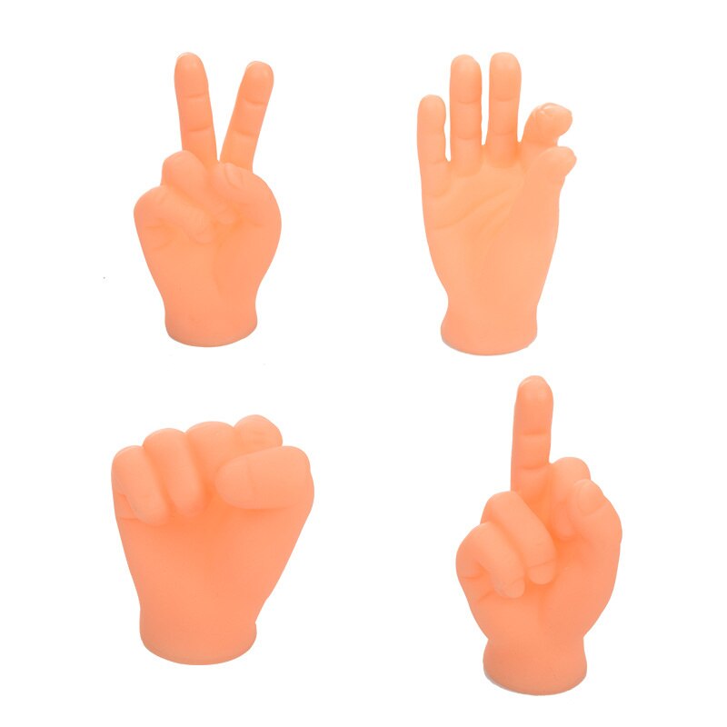 Cartoon Funny Finger Handen En Vinger Voeten Set Creatieve Vinger Speelgoed Van Speelgoed Rond De Kleine Hand Model Halloween speelgoed: 4pcs