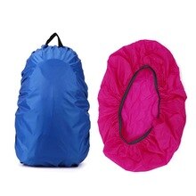 2 Pcs Waterproof Travel Hiking Accessory Backpack Camping Dust Rain Cover 35L,Blue with Rose Red