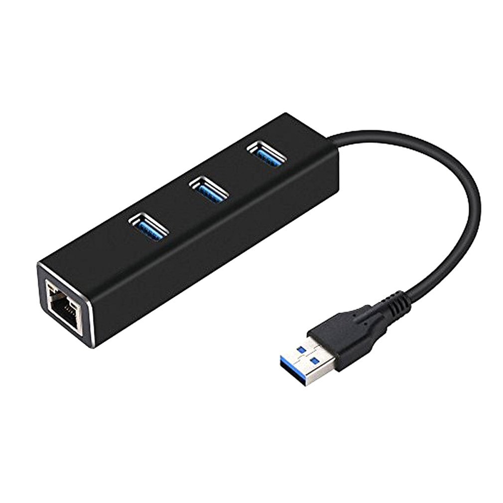 USB3.0HUB + Gigabit Netwerkkaart Hub 3 Poorten Usb 3.0 Gigabit Ethernet Lan Rj45 Netwerk Adapter Hub Tot 1000Mbps: Default Title