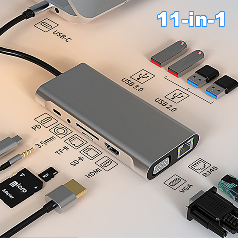 4k 30hz usb-c-dockningsstation med typ-c-funktion och hdmi-kompatibel  rj45 adapter, usb- 3.0 hubb, splitter för bärbar dator, macbook air  m1, ipad pro