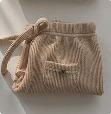 neue Licht Farbe Kinder Kleidung der Herbst Und Winter kinder Tasche Gestrickte Baumwolle Hosen: brown / 110CM