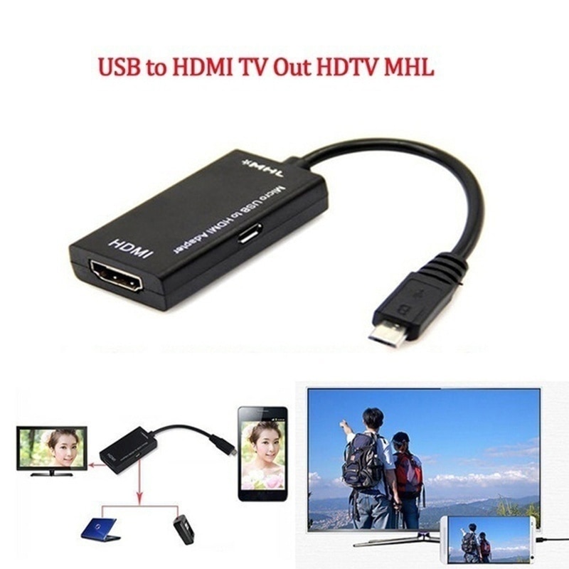 Micro Usb Naar Hdmi Tv Out Hdtv Mhl Adapter Kabel Voor Telefoon Of Tablet