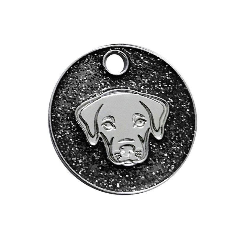 Transer – collier rond pour chien et chat, étiquette d'identification, bijou, pendentif, accessoires de toilettage, 90423: BK