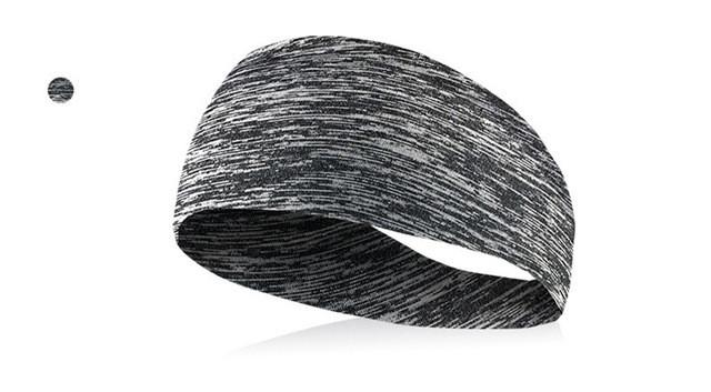 Bandeau de cyclisme absorbant en lycra pour hommes, bandana, cyclisme, sport, bandeau anti-transpiration, antidérapant, pour vélo, course à pied, fitness: Gris