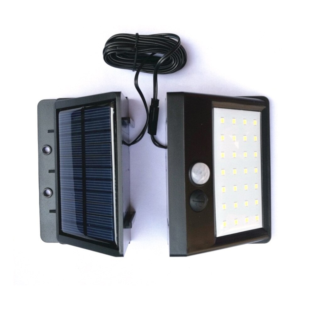 1pcs Waterproof Solar Power Light Split Separate PIR Motion Sensor LED Garden Lamp Outdoor Wall Light Lamp Separable Panel