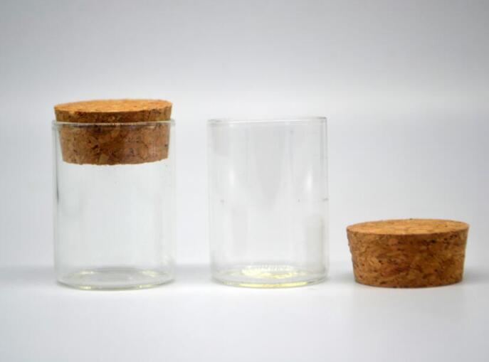 10pcs 30*40mm Cute Mini Clear Cork Stopper Glass wishing Bottles Vials Jars Containers Small diy Wishing Bottle vase Terrarium
