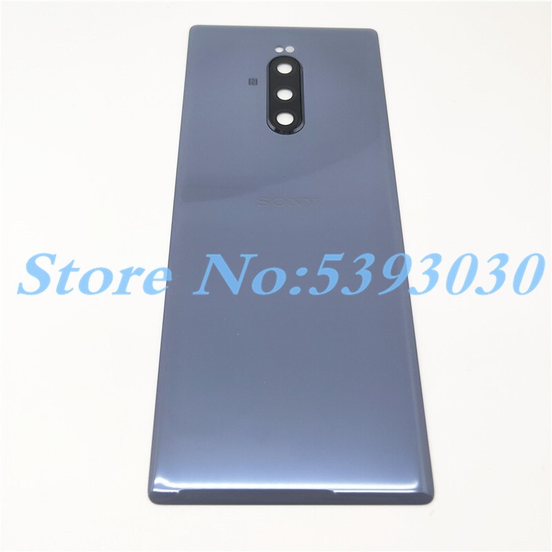 Originele Voor Sony Xperia 1 XZ4 J8110 J8170 J9110 Glas Terug Batterij Cover Achterdeur Terug Case Behuizing Case reparatie Onderdelen: Gray With camera