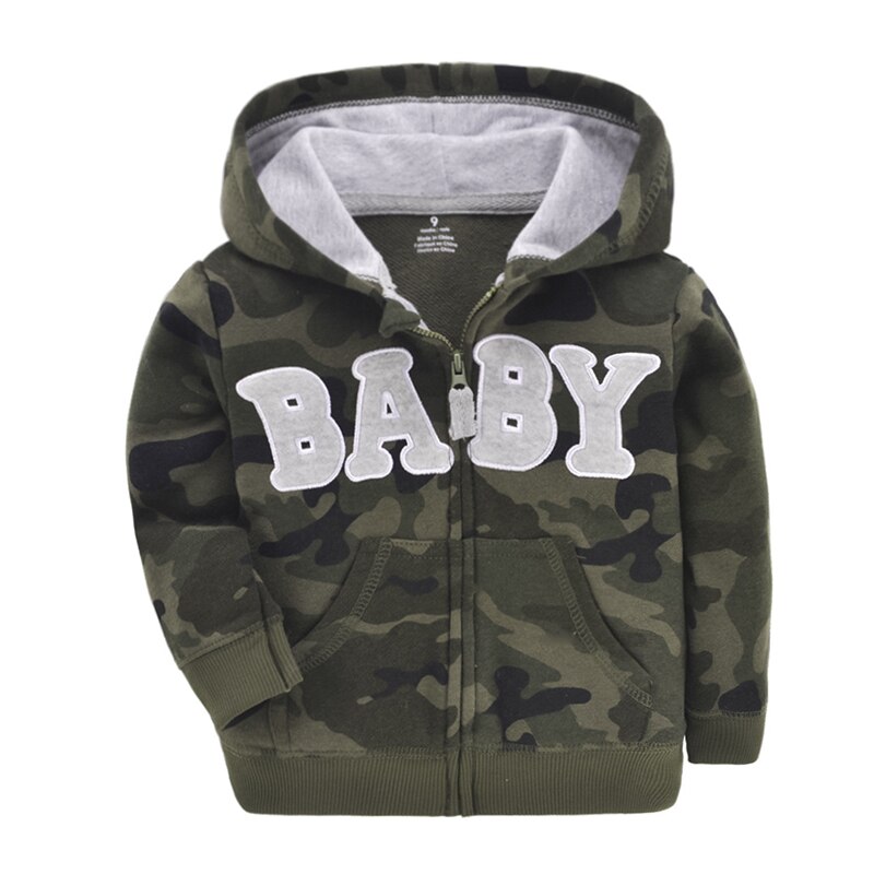 Ours Leader bébé veste automne bébé garçon filles vêtements à manches longues à capuche manteau hauts à la fermeture éclair coton 9M-3T vêtements pour bébés
